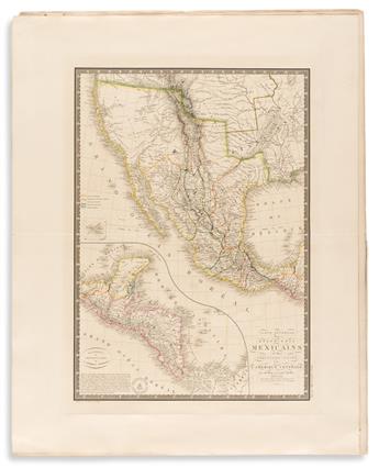 BRUE, ADRIEN. Group of 7 double-page engraved maps with original outline hand-color.